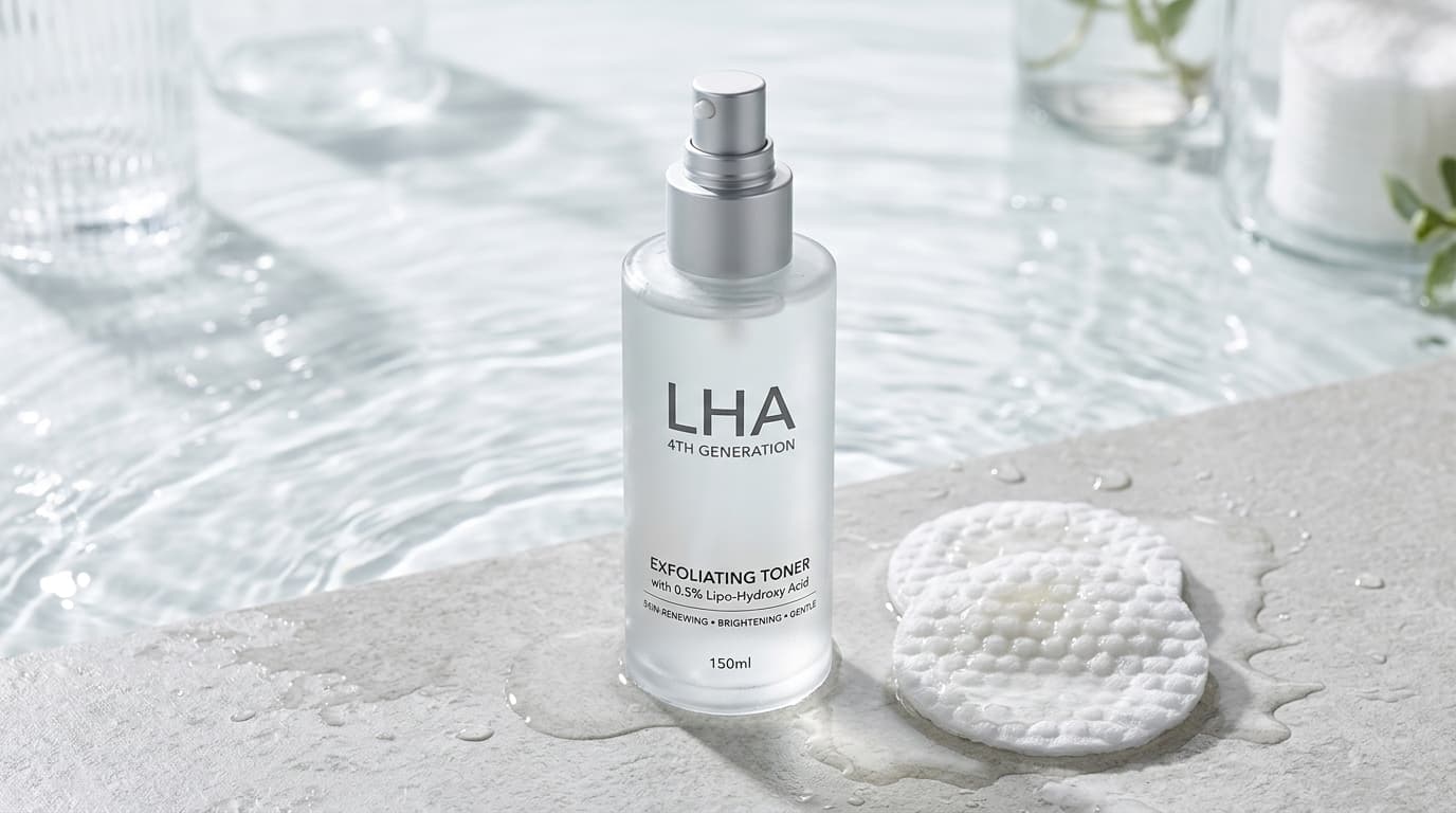 LHA 4세대 각질제거 성분 피지 용해 기전과 AHA BHA PHA 차이점